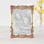 マザーズデイバラ写真テンプレートカード カード (黄色い花)