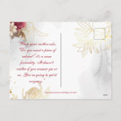 マザーズデイバラ素朴フローラグリーナリーグラニー シーズンポストカード (裏面)