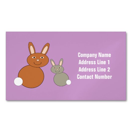 マザーズデイバンニカスタムーズ マグネット名刺 (正面)