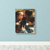 マザーズデイパーソナライズされたキャンバス キャンバスプリント (インサイチュ (ウッドフロア))