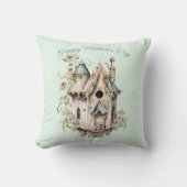 マザーズデイビューティフルビクトリアンスタイルバードハウス クッション (正面)