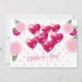 マザーズデイビューティフルフローラオーナメント装飾 セーブザデート (正面)