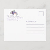 マザーズデイピクニックフローラ水彩紫 インビテーションポストカード (裏面)