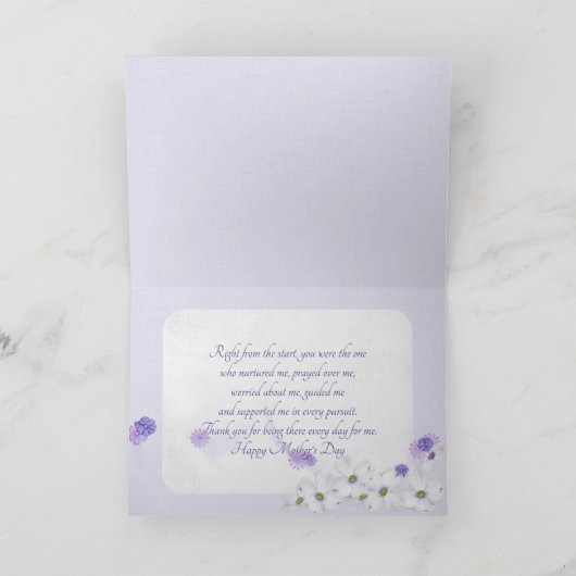 マザーズデイピンクのベゴニアの散水缶 カード (内部)