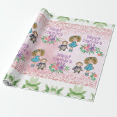 マザーズデイピンクフローララッピング紙 ラッピングペーパー (アンロールド)