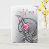 マザーズデイピンクローズ カード (黄色い花)