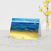 マザーズデイファミリーアットビーチカード カード (黄色い花)