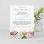 マザーズデイフォーマルブランチピンクフローラ 招待状 (スタンド正面)