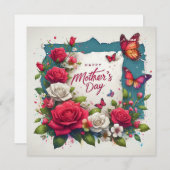 マザーズデイフラットカード (正面/裏面)