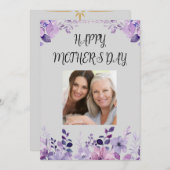 マザーズデイフラワーズフラットホリデーカード シーズンカード (正面/裏面)