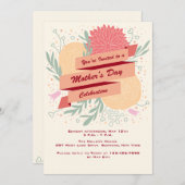 マザーズデイフラワーズ招待状 招待状 (正面/裏面)