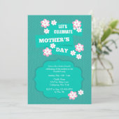 マザーズデイフラワー花びら招待状 招待状 (スタンド正面)
