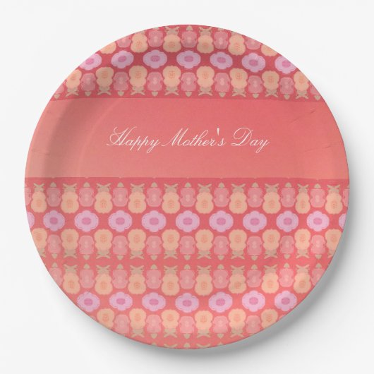 マザーズデイフローズ紙プレート ペーパープレート (正面)