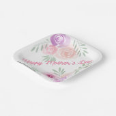 マザーズデイフローラ7インチスクエア紙プレート ペーパープレート (傾斜あり)