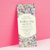 マザーズデイブランチエレガントパフランスのリ 招待状