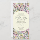 マザーズデイブランチエレガントパフランスのリ 招待状 (正面)