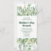 マザーズデイブランチエレガントボタニカルウォーター 招待状 (正面)