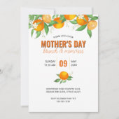 マザーズデイブランチシトラスオレンジ招待状 招待状 (正面)