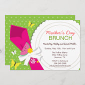 マザーズデイブランチパーティの招待状 招待状 (正面/裏面)