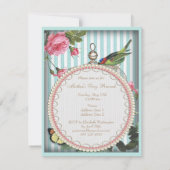 マザーズデイブランチヴィンテージバードケージ&バラ 招待状 (裏面)