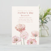 マザーズデイブランチ招待状テンプレート 招待状 (スタンド正面)