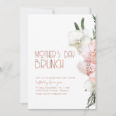 マザーズデイブランチ招待状テンプレート 招待状 (正面)