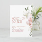 マザーズデイブランチ招待状テンプレート 招待状 (スタンド正面)