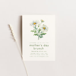マザーズデイブランチ招待状テンプレート 招待状