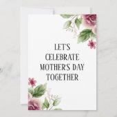 マザーズデイブランチ招待状レディスタイリッシュー 招待状 (裏面)