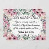 マザーズデイブランチ招待状 招待状 (正面/裏面)