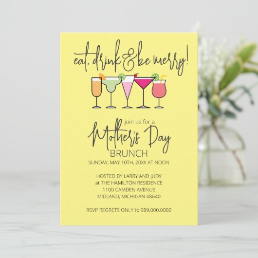 マザーズデイブランチ招待状 招待状 (スタンド正面)