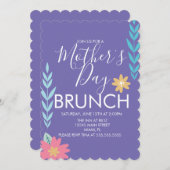 マザーズデイブランチ春グリーンリー 招待状 (正面/裏面)