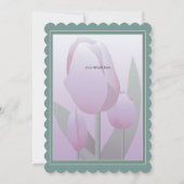 マザーズデイブランチ春バイオレットチューリップパーティー 招待状 (裏面)