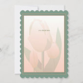 マザーズデイブランチ春ピンクチューリップスパーティー 招待状 (裏面)