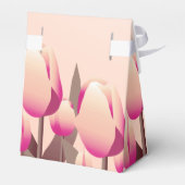 マザーズデイブランチ春ピンクチューリップパーティーの好意 フェイバーボックス (裏面サイド)