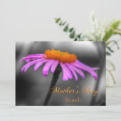 マザーズデイブランチ紫とオレンジ色のベニバナ カード (スタンド正面)
