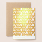 マザーズデイブランチ花と蝶カスタム 箔カード (裏面封筒付き)