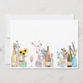 マザーズデイブランチ |ワイルドフラワーとシャンパン 招待状 (裏面)