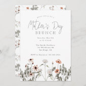 マザーズデイブランチ |ワイルドフラワー 招待状 (正面/裏面)