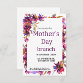 マザーズデイブランチ 招待状 (正面/裏面)