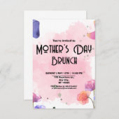 マザーズデイブランチ 招待状 (正面/裏面)