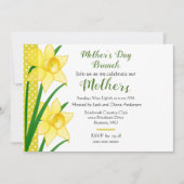 マザーズデイブルンチイエローダッフォジル 招待状 (正面)
