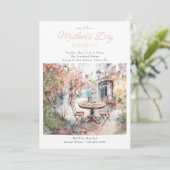 マザーズデイブルンチウォーターカラープラザ開花 招待状 (スタンド正面)