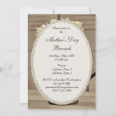 マザーズデイブルンチセピアメイソンジャー&デイジー 招待状 (裏面)