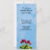 マザーズデイブルンチチューリップ招待状 招待状 (裏面)