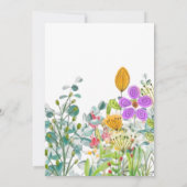 マザーズデイブルンチワイルドフラワーズグリーナリーホリデー 招待状 (裏面)