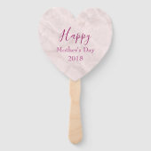 マザーズデイブルーバラとクラウンフローラブーケ ハンドファン (裏面)