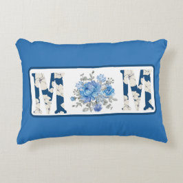 マザーズデイブルーフローラママ アクセントクッション