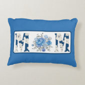 マザーズデイブルーフローラママ アクセントクッション (裏面)