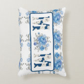 マザーズデイブルーフローラママ アクセントクッション (正面(垂直))
